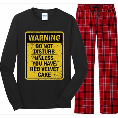 Funny Red Velvet Cake Food Dessert Long Sleeve Pajama Set