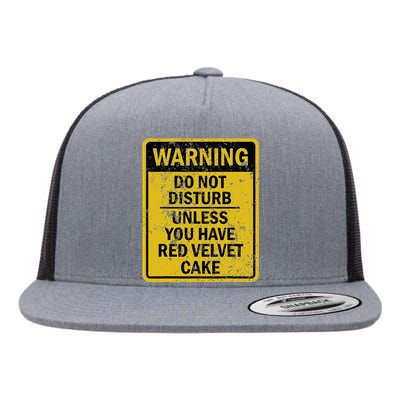 Funny Red Velvet Cake Food Dessert Flat Bill Trucker Hat