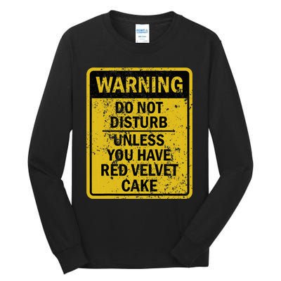 Funny Red Velvet Cake Food Dessert Tall Long Sleeve T-Shirt