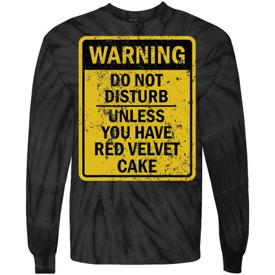 Funny Red Velvet Cake Food Dessert Tie-Dye Long Sleeve Shirt