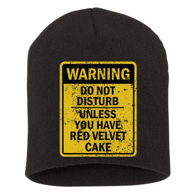 Funny Red Velvet Cake Food Dessert Short Acrylic Beanie