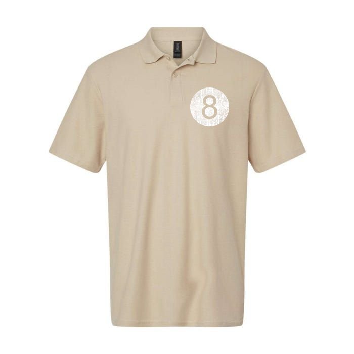 Funny Retro Vintage 8 Ball Logo Polo