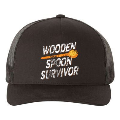 Funny Retro Vintage Wooden Spoon Survivor Yupoong Adult 5-Panel Trucker Hat