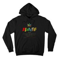 Funny Retro Vintage aunt wear Bluntie Funny Aunt Weed Hoodie