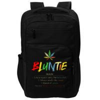 Funny Retro Vintage aunt wear Bluntie Funny Aunt Weed Impact Tech Backpack