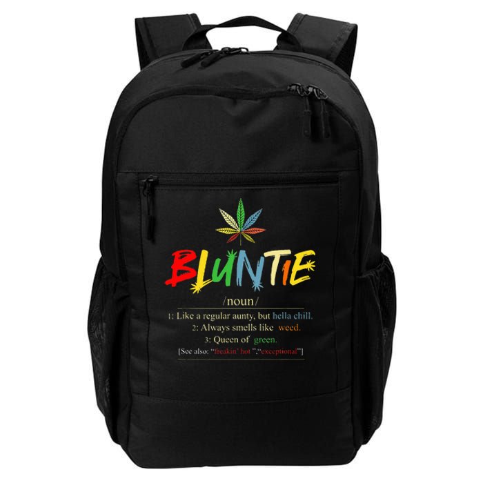 Funny Retro Vintage aunt wear Bluntie Funny Aunt Weed Daily Commute Backpack