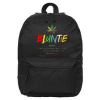 Funny Retro Vintage aunt wear Bluntie Funny Aunt Weed 16 in Basic Backpack