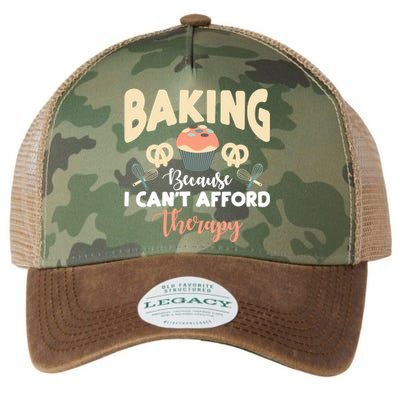 Funny Retro Vintage Baking So No Therapy Gift Legacy Tie Dye Trucker Hat