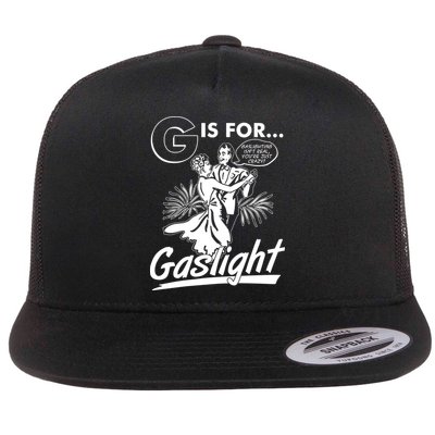 Funny Retro Vintage G Is For Gaslight Flatbill Hat