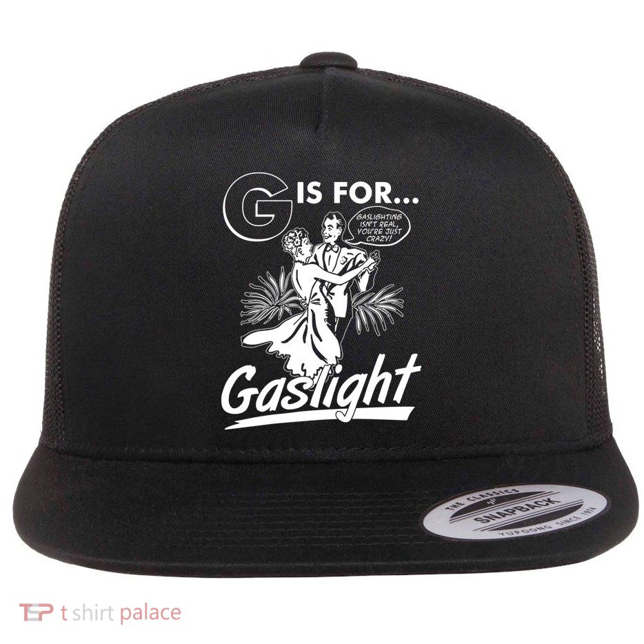 Funny Retro Vintage G Is For Gaslight Flatbill Hat