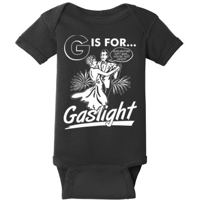 Funny Retro Vintage G Is For Gaslight Baby Bodysuit