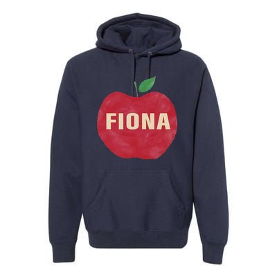 Fiona Retro Vintage Apple Premium Hoodie