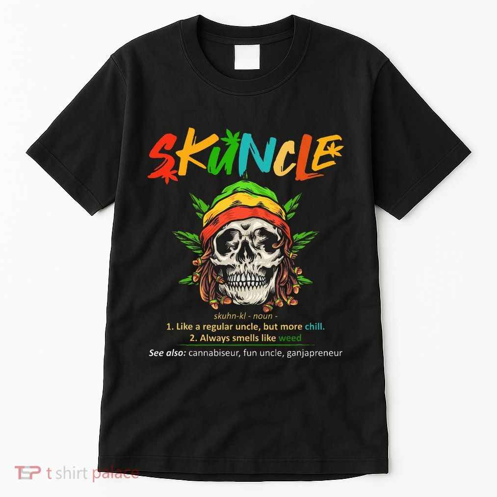 Funny Retro Vintage Uncle Skunkle Weed Smoker Tall T-Shirt