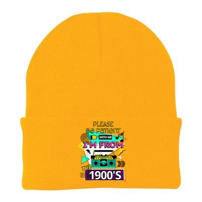 Funny Radio Vintage Please Be Patient With Me Im From The 1900s Gift Knit Cap Winter Beanie