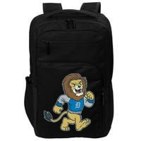 Funny Retro Vintage Lion Mascot Detroit Football Sports Fan Impact Tech Backpack