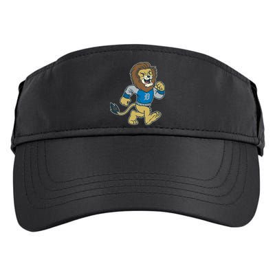 Funny Retro Vintage Lion Mascot Detroit Football Sports Fan Adult Drive Performance Visor
