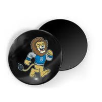 Funny Retro Vintage Lion Mascot Detroit Football Sports Fan Magnet
