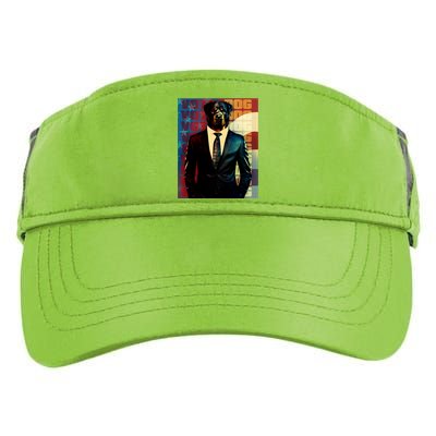 Funny Retro Vintage Election Vote Dog Adult Drive Performance Visor