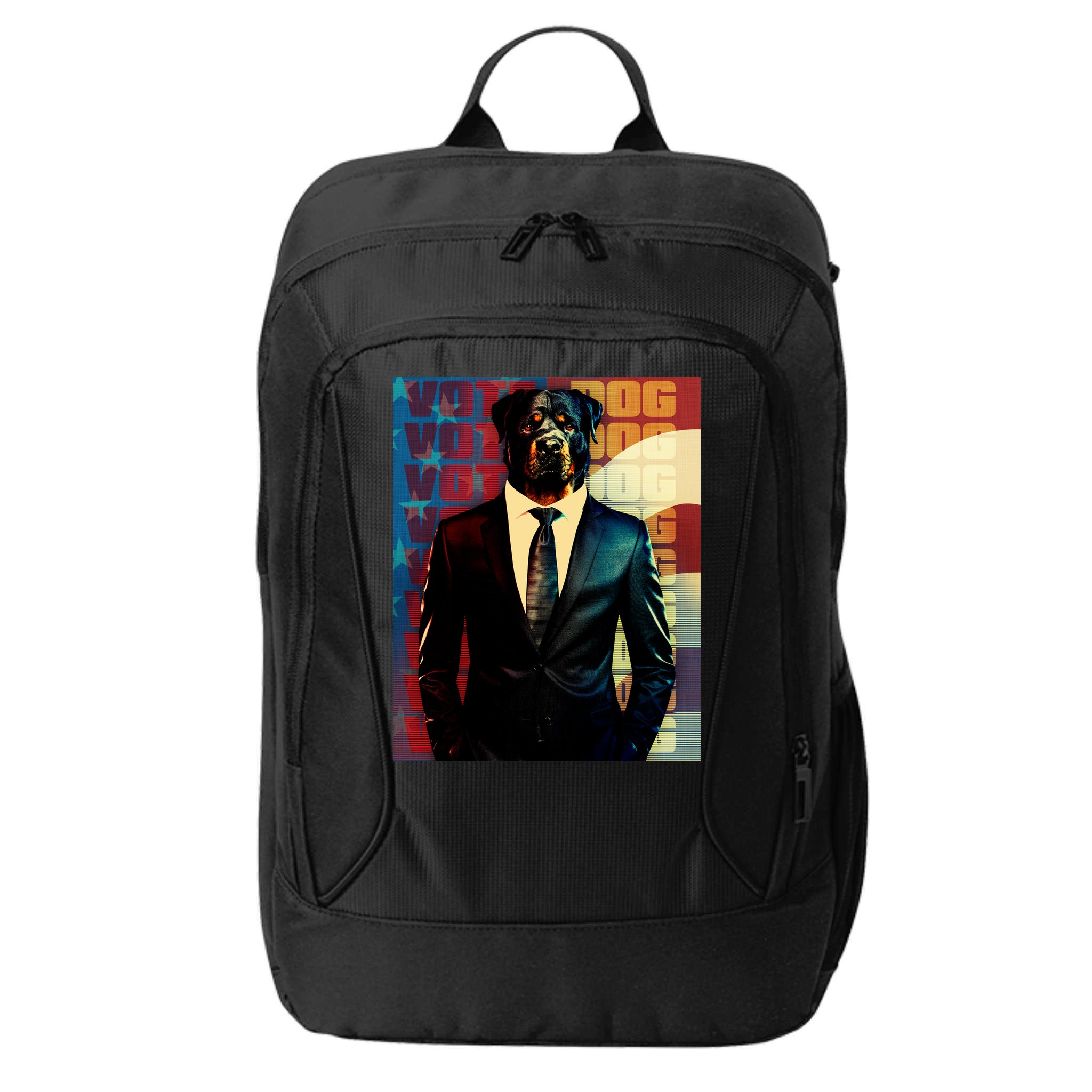 Funny Retro Vintage Election Vote Dog City Backpack