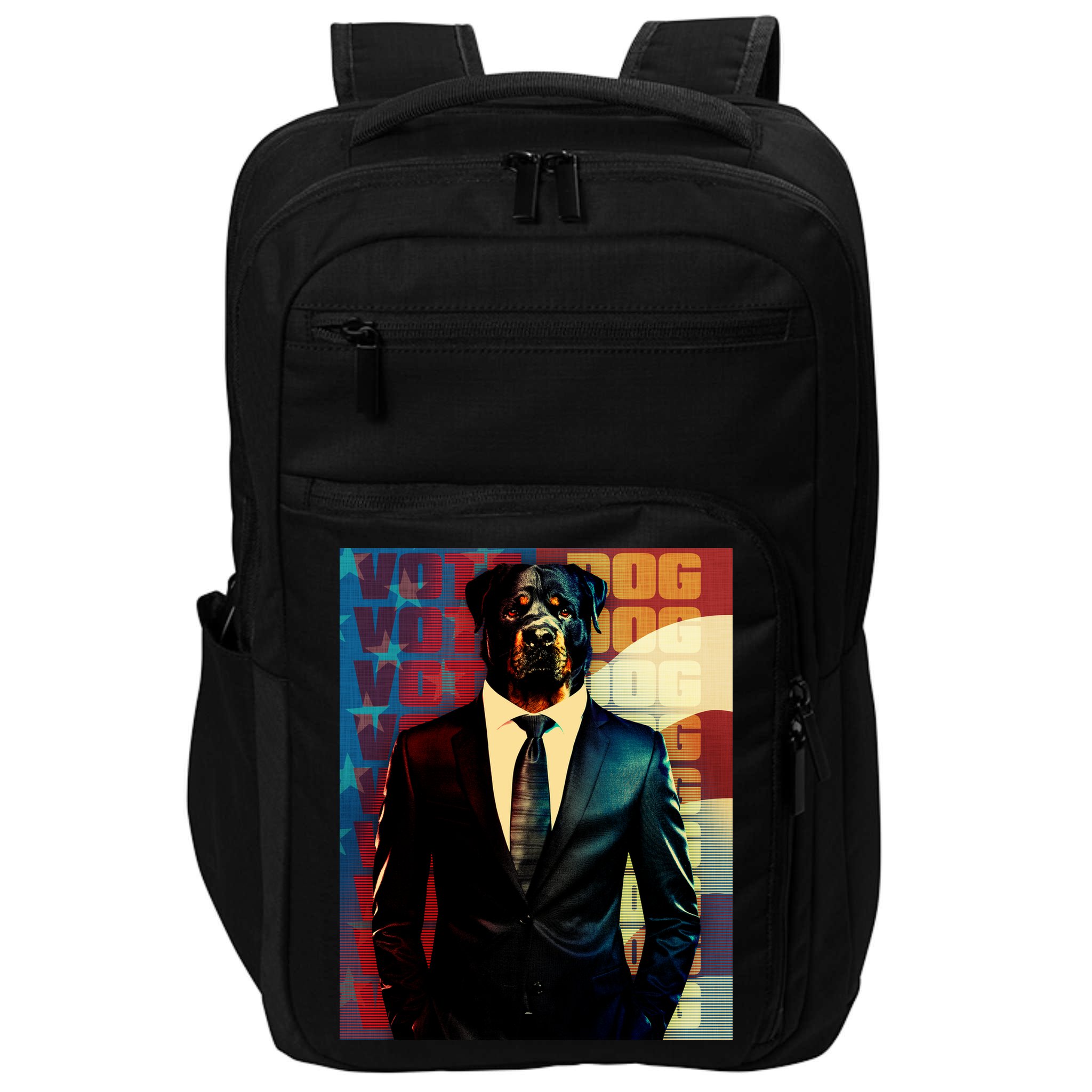 Funny Retro Vintage Election Vote Dog Impact Tech Backpack