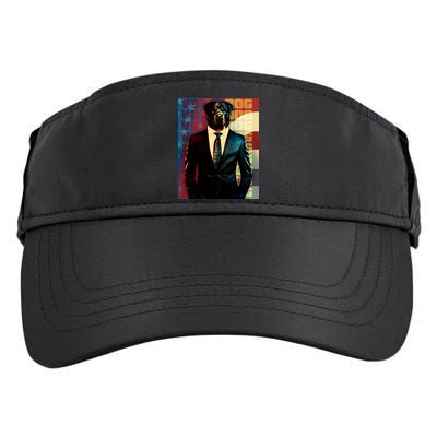 Funny Retro Vintage Election Vote Dog Adult Drive Performance Visor