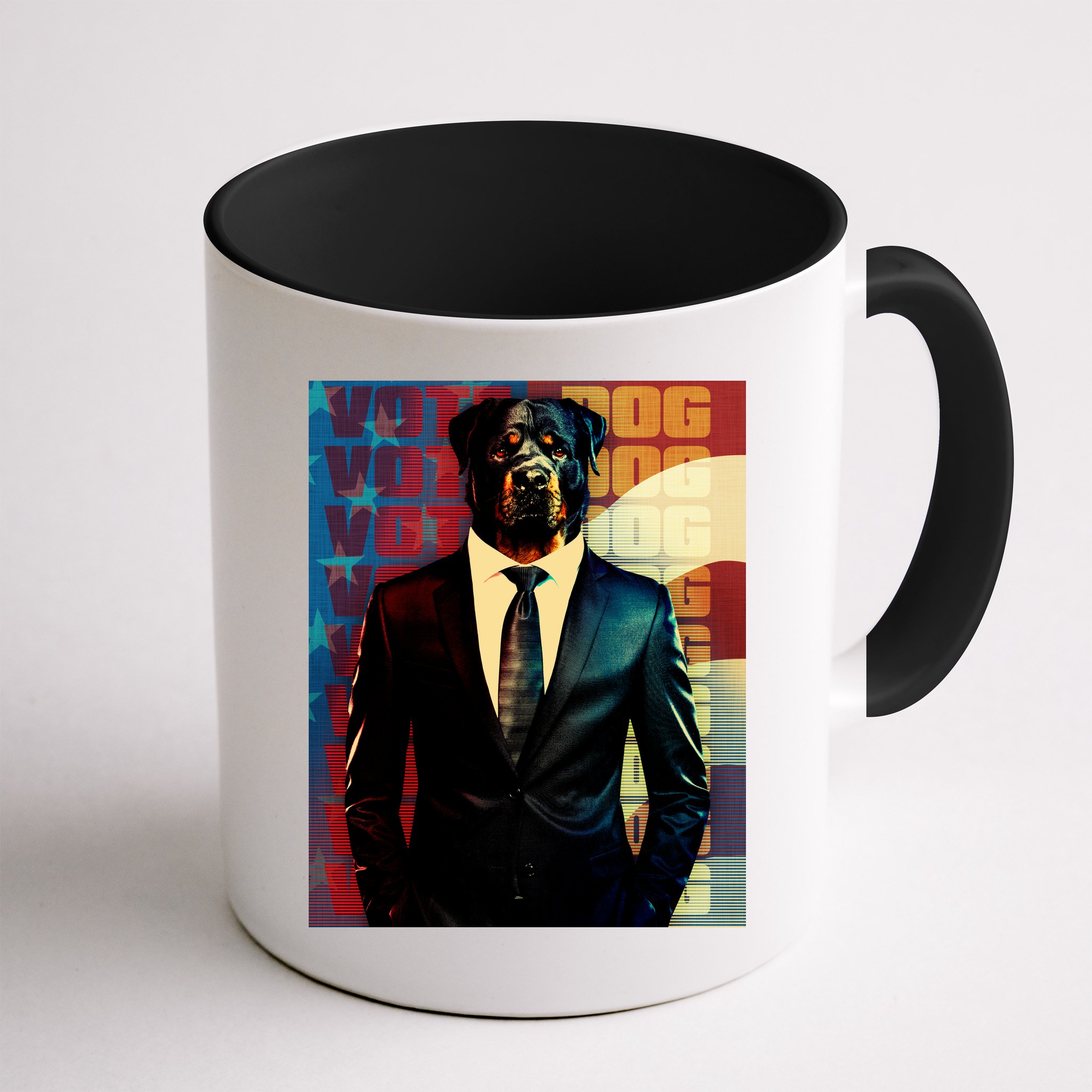 Funny Retro Vintage Election Vote Dog Mug
