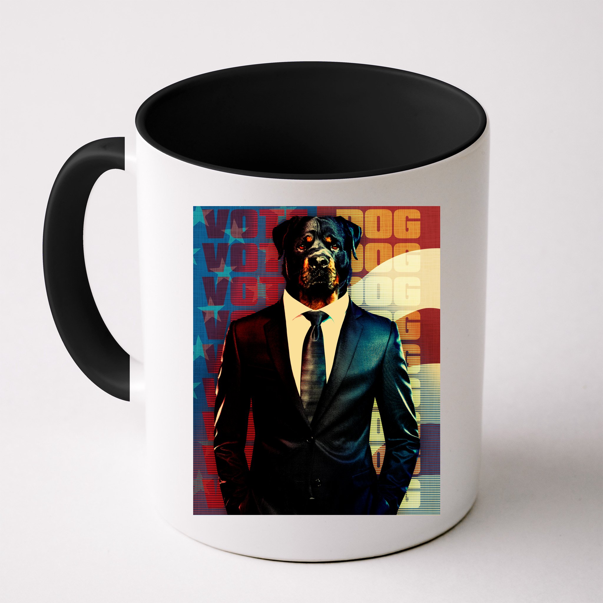 Funny Retro Vintage Election Vote Dog Mug