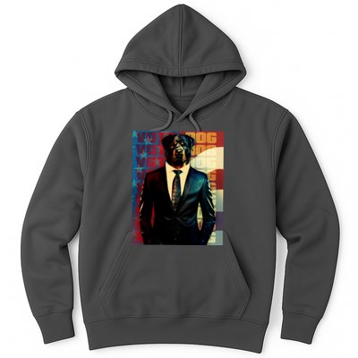 Funny Retro Vintage Election Vote Dog Hoodie
