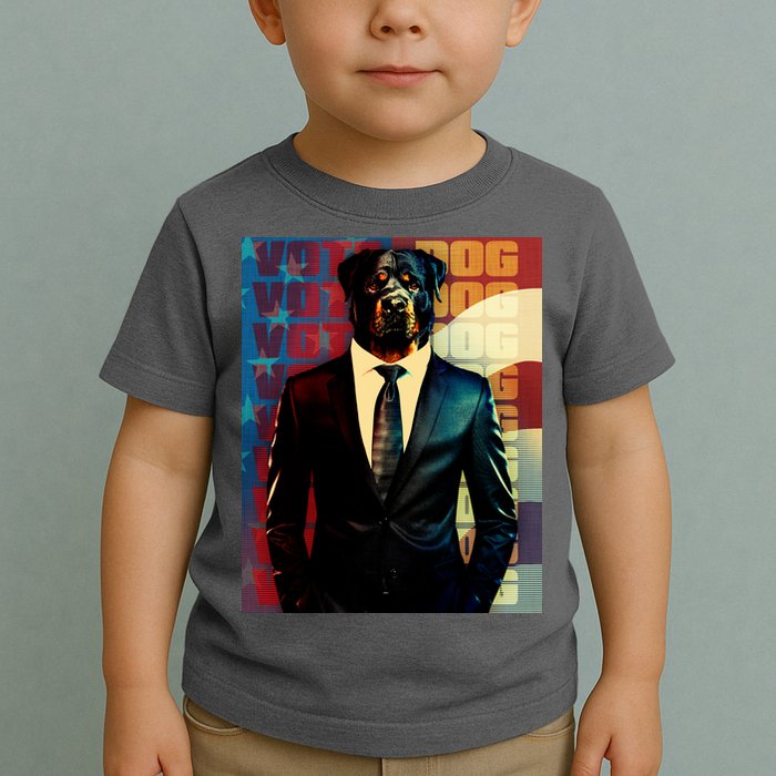 Funny Retro Vintage Election Vote Dog Toddler T-Shirt