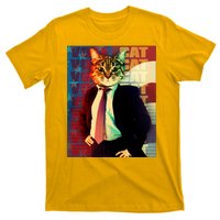 Funny Retro Vintage Election Vote Cat T-Shirt