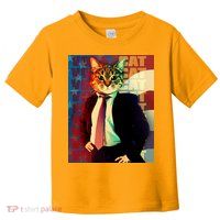 Funny Retro Vintage Election Vote Cat Toddler T-Shirt