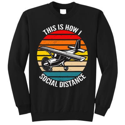 Funny Retro Vintage Airplane Aviation Pilot Sweatshirt