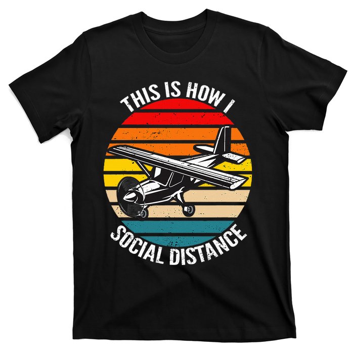 Funny Retro Vintage Airplane Aviation Pilot T-Shirt