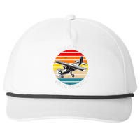 Funny Retro Vintage Airplane Aviation Pilot Snapback Five-Panel Rope Hat