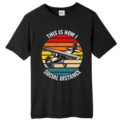 Funny Retro Vintage Airplane Aviation Pilot Tall Fusion ChromaSoft Performance T-Shirt