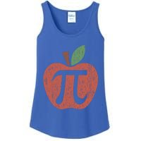 Funny Retro Vintage Distressed Apple Pi Day Math Pi Day 3 14 Gift Ladies Essential Tank