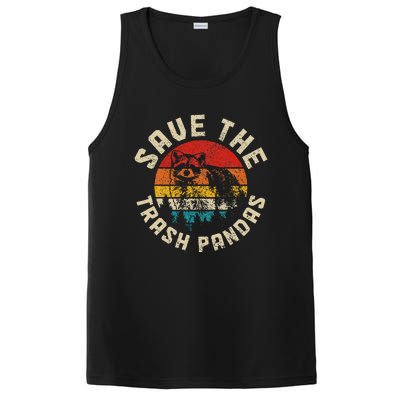 Funny Raccoon Vintage Save The Racoon PosiCharge Competitor Tank