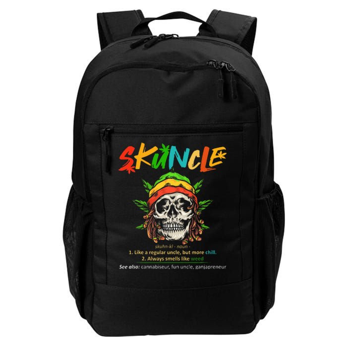 Funny Retro Vintage Uncle Skunkle Weed Smoker Daily Commute Backpack