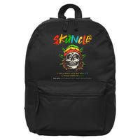 Funny Retro Vintage Uncle Skunkle Weed Smoker 16 in Basic Backpack