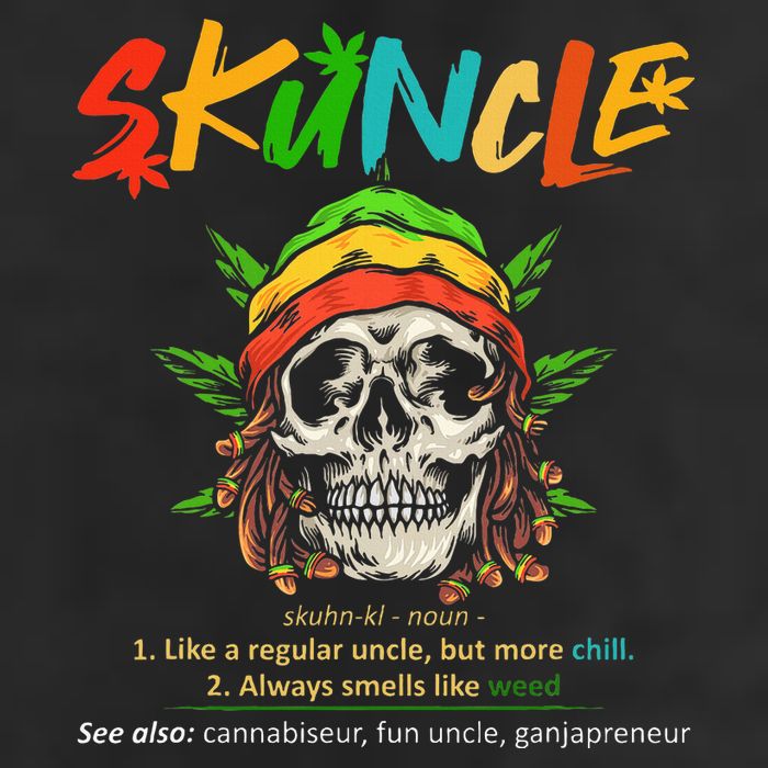 Funny Retro Vintage Uncle Skunkle Weed Smoker Hat