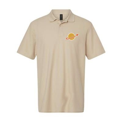 Funny Retro Vintage Planet Space Shuttle Logo Polo