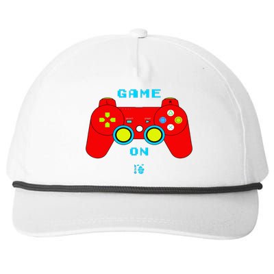 Funny Red Video Game Control Gift Snapback Five-Panel Rope Hat