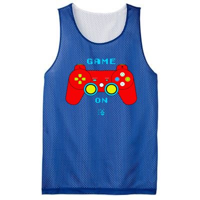 Funny Red Video Game Control Gift Mesh Reversible Basketball Jersey Tank