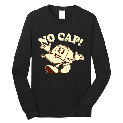 Funny Retro Vintage Cartoon No Cap Long Sleeve Shirt