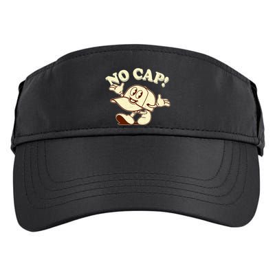 Funny Retro Vintage Cartoon No Cap Adult Drive Performance Visor