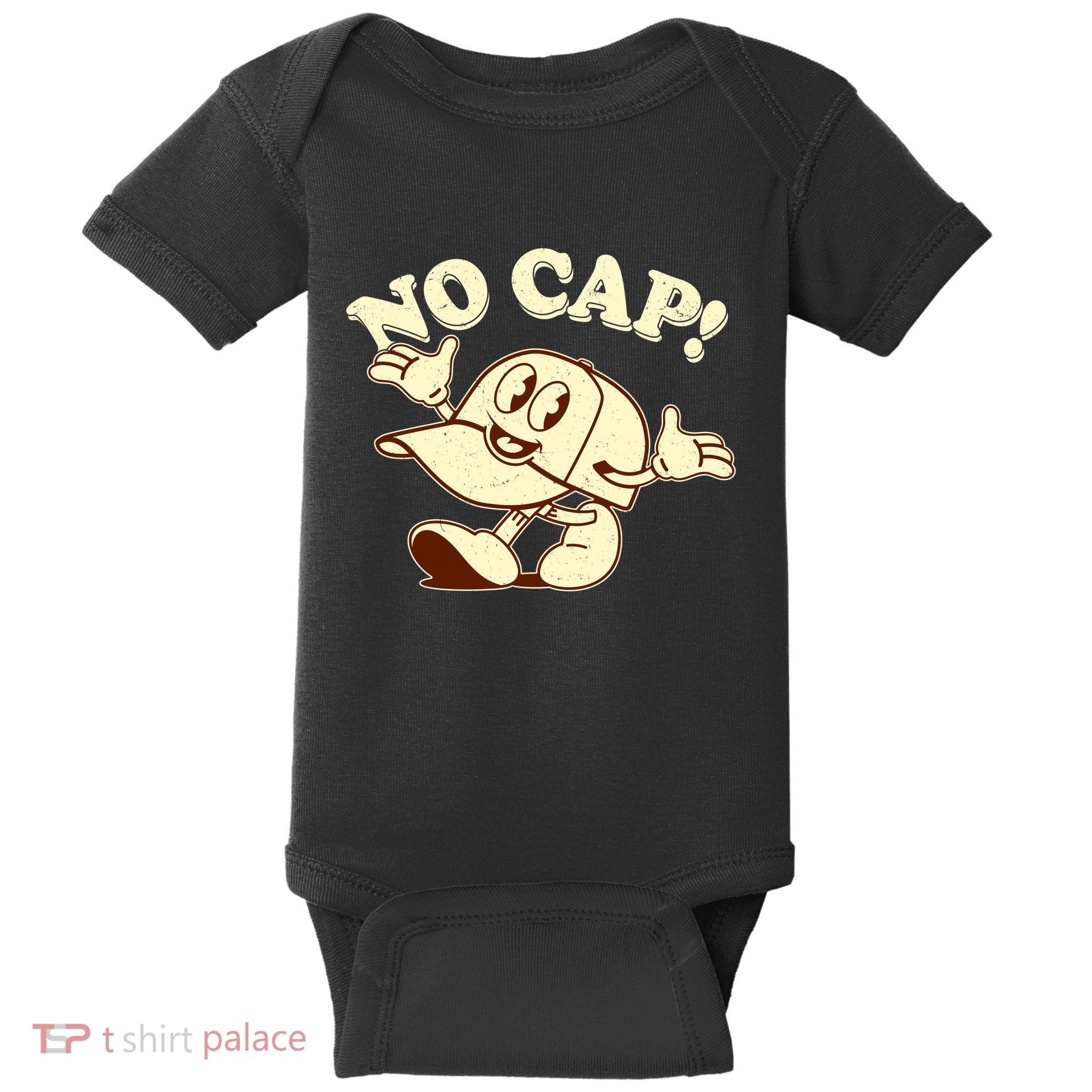 Funny Retro Vintage Cartoon No Cap Baby Bodysuit