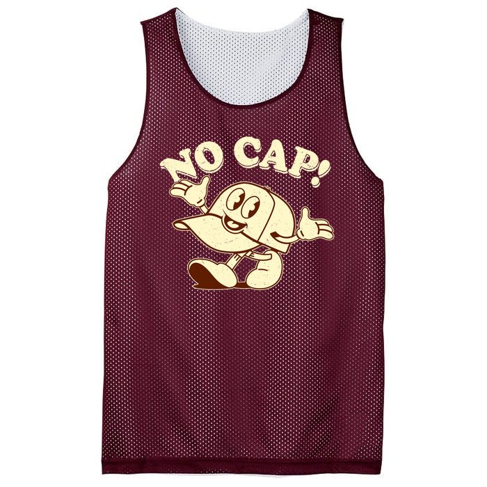 Funny Retro Vintage Cartoon No Cap Mesh Reversible Basketball Jersey Tank