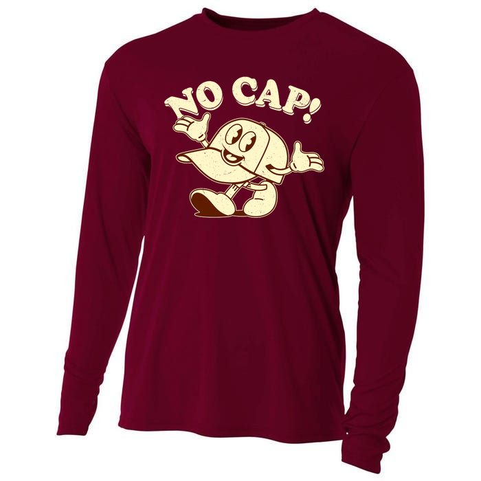 Funny Retro Vintage Cartoon No Cap Cooling Performance Long Sleeve Crew