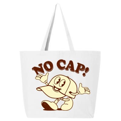 Funny Retro Vintage Cartoon No Cap 25L Jumbo Tote