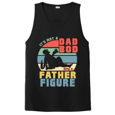 Funny Retro Vintage Its Not A Dad Bod Its A Father Figure Gift PosiCharge Competitor Tank